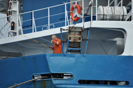 Hab mir die Arbeit am Fischkutter stressiger vorgestellt